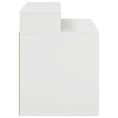 Kat Hus Gloss Hvid 42,5 x 40 x 53,5 cm Konstrueret træ