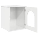 Kat Hus Gloss Hvid 53 x 52 x 62 cm Konstrueret træ