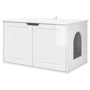 Kat Hus Gloss Hvid 85 x 55 x 50,5 cm Konstrueret træ