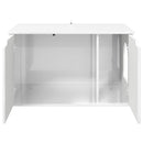 Kat Hus Gloss Hvid 85 x 55 x 50,5 cm Konstrueret træ