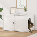 Kat Hus Gloss Hvid 85 x 55 x 50 cm Konstrueret træ
