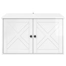 Kat Hus Gloss Hvid 85 x 55 x 50 cm Konstrueret træ