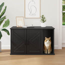 Kat Hus Sort 85 x 55 x 50 cm Konstrueret træ