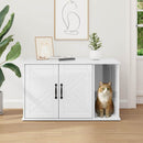 Kat Hus Gloss Hvid 85 x 55 x 50 cm Konstrueret træ