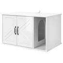 Kat Hus Gloss Hvid 85 x 55 x 50 cm Konstrueret træ
