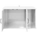 Kat Hus Gloss Hvid 85 x 55 x 50 cm Konstrueret træ