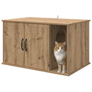 Kat Hus Artisan eg 85 x 55 x 50,5 cm Konstrueret træ