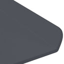 Svævende hylde Vægmonteret 3 pcs Antracit 40 x 9 x 2,5 cm Stål