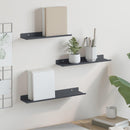 Svævende hylde Vægmonteret 3 pcs Antracit 40 x 9 x 2,5 cm Stål