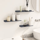 Svævende hylde Vægmonteret 3 pcs Antracit 40 x 9 x 2,5 cm Stål