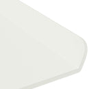 Svævende hylde Vægmonteret 3 pcs Hvid 40 x 9 x 2,5 cm Stål