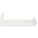 Svævende hylde Vægmonteret 3 pcs Hvid 40 x 9 x 2,5 cm Stål