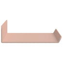 Svævende hylde Vægmonteret 4 pcs Lyserød 30 x 9 x 2,5 cm Stål