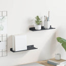 Svævende hylde Vægmonteret 2 pcs Antracit 30 x 9 x 2,5 cm Stål