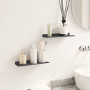 Svævende hylde Vægmonteret 2 pcs Antracit 30 x 9 x 2,5 cm Stål