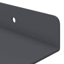 Svævende hylde Vægmonteret 4 pcs Antracit 30 x 9 x 2,5 cm Stål