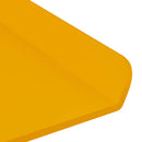 Svævende hylde 4 pcs Sennepsgul 30 x 9 x 2,5 cm Stål