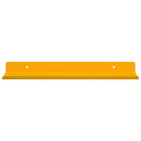 Svævende hylde 4 pcs Sennepsgul 30 x 9 x 2,5 cm Stål