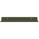 Svævende hylde 2 stk. Oliven grøn 30 x 9 x 2,5 cm Stål