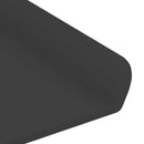 Svævende hylde 2 stk. Sort 40 x 9 x 2,5 cm Stål