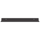 Svævende hylde 2 stk. Sort 40 x 9 x 2,5 cm Stål