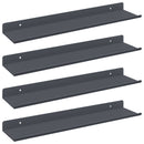 Svævende hylde 4 pcs Antracit 40 x 8,5 x 2,5 cm Stål