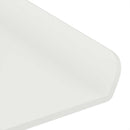 Svævende hylde Vægmonteret 2 pcs Hvid 40 x 8,5 x 2,5 cm Stål