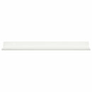 Svævende hylde Vægmonteret 2 pcs Hvid 40 x 8,5 x 2,5 cm Stål