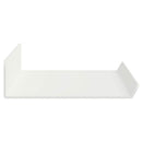 Svævende hylde Vægmonteret 2 pcs Hvid 40 x 8,5 x 2,5 cm Stål