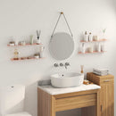 Svævende hylde Vægmonteret 4 pcs Lyserød 60 x 8,5 x 2,5 cm Stål
