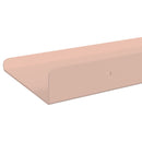 Svævende hylde Vægmonteret 2 pcs Lyserød 80 x 9 x 2,5 cm Stål