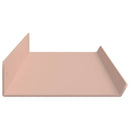 Svævende hylde Vægmonteret 4 pcs Lyserød 80 x 9 x 2,5 cm Stål