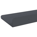 Svævende hylde Vægmonteret 2 pcs Antracit 80 x 9 x 2,5 cm Stål