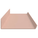 Svævende hylde Vægmonteret 2 pcs Lyserød 100 x 9 x 2,5 cm Stål