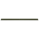Svævende hylde 2 pcs Oliven grøn 100 x 9 x 2,5 cm Stål