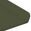 Svævende hylde 4 pcs Oliven grøn 30 x 18 x 2,5 cm Stål