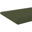 Svævende hylde 4 pcs Oliven grøn 30 x 18 x 2,5 cm Stål