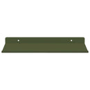 Svævende hylde 4 pcs Oliven grøn 30 x 18 x 2,5 cm Stål