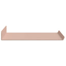 Svævende hylde Vægmonteret 4 pcs Lyserød 40 x 18 x 2,5 cm Stål