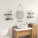 Svævende hylde Vægmonteret 4 pcs Antracit 40 x 18 x 2,5 cm Stål
