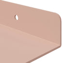 Svævende hylde Vægmonteret 2 pcs Lyserød 60 x 18 x 2,5 cm Stål