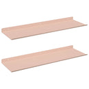 Svævende hylde Vægmonteret 2 pcs Lyserød 60 x 18 x 2,5 cm Stål