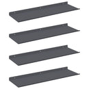 Svævende hylde Vægmonteret 4 pcs Antracit 60 x 18 x 2,5 cm Stål