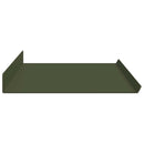 Svævende hylde 4 pcs Oliven grøn 80 x 18 x 2,5 cm Stål