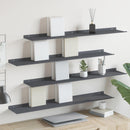 Svævende hylde 4 pcs Antracit 100 x 18 x 2,5 cm Stål