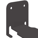 Svævende hylde med hylde 8 pcs Sort 6 x 10,8 x 6,6 cm