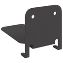 Svævende hylde med hylde 24 pcs Sort 6 x 10,8 x 6,6 cm