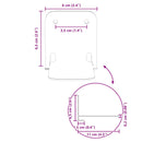 Svævende hylde med hylde 24 pcs Sort 6 x 10,8 x 6,6 cm