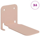 Svævende hylde med hylde 4 pcs Lyserød 6 x 10,8 x 6,6 cm