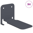 Svævende hylde med hylde 4 pcs Antracit 6 x 10,8 x 6,6 cm